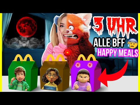 KAUFE alle MCDONALDS HAPPY Meals von MEI LEE BFF aus turning red niemals 3 UHR NACHTS am roten MOND