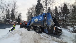 Ох Уж Эти Мусоровозы... Еще Один Застреванец В Снт.