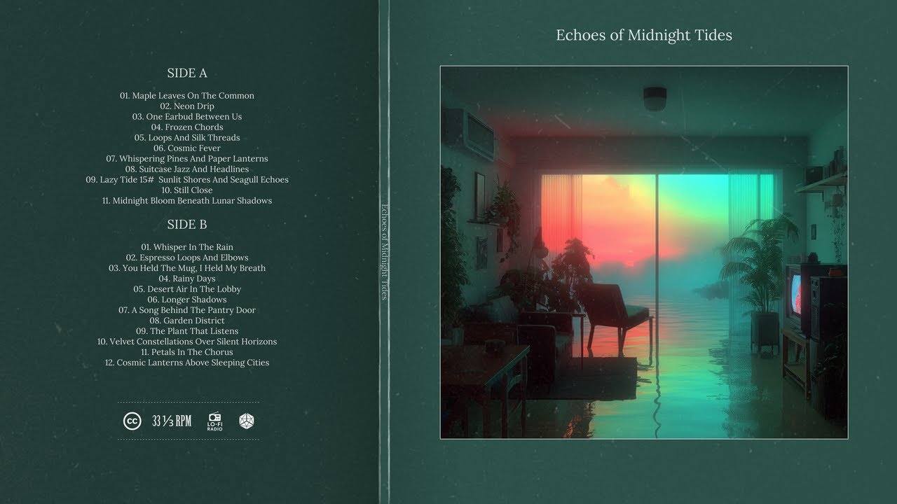 Echoes of Midnight Tides LP | Kat Records Presents Whispering Shores & Frozen Reveries (ambient cut)