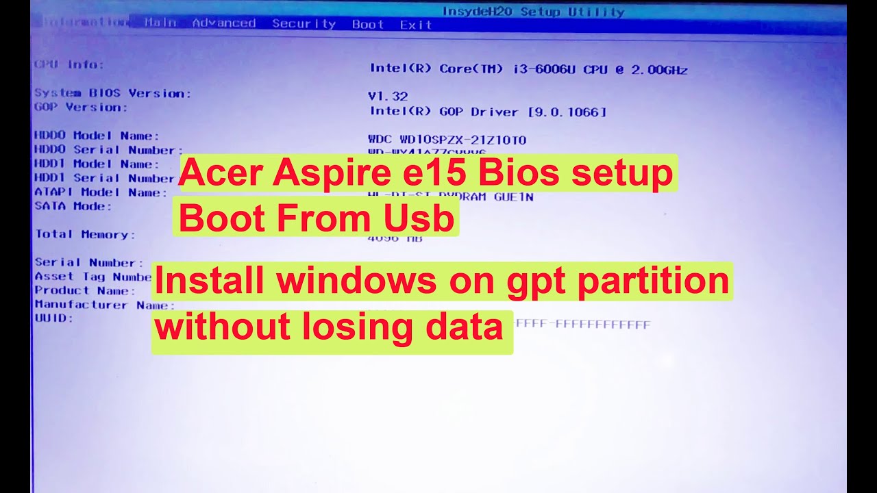 acer aspire wont recognize boot usb acer aspire wont recognize boot usb