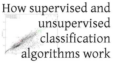 How supervised and unsupervised classification algorithms work