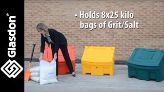 Glasdon International | product demonstration | Slimline™ salt bin