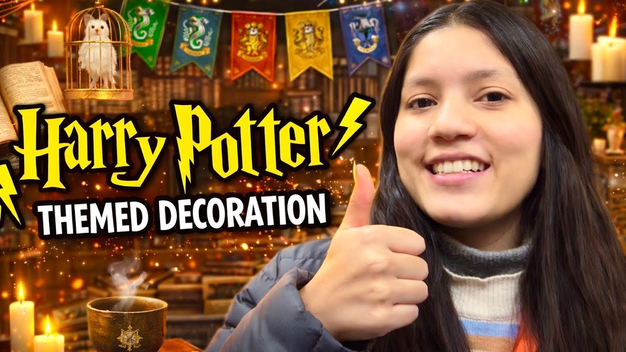 Harry Potter themed decoration 😍 | Let’s do some art and craft 👩‍🎨| Saneha Thapa vlogs 🎀