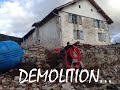 Démolition des murs intérieurs - Rénovation MAISON ep 2 - construction travaux Vagney Vosges DIY