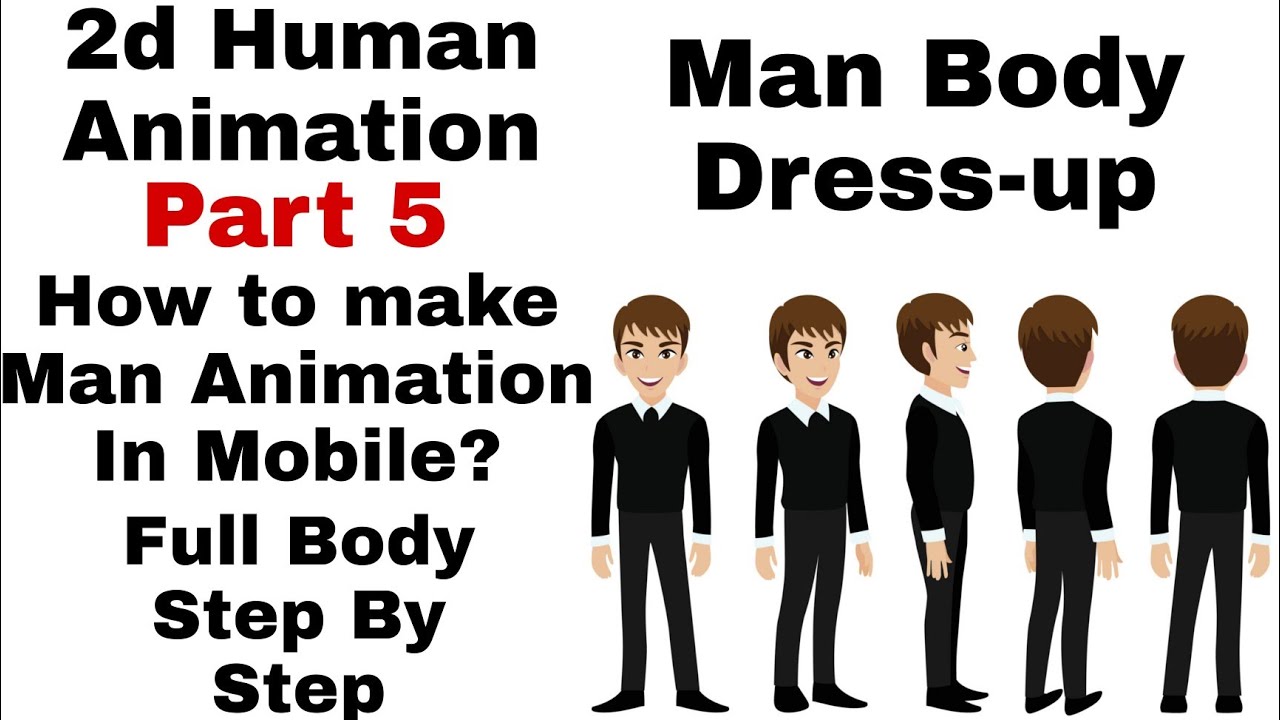 Part 5 - How to Make Cartoon Man Character Dress ? Cartoon Man ka body ...