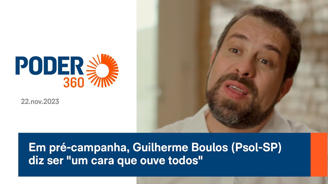 Em pré-campanha, Guilherme Boulos (Psol-SP) diz ser "um cara que ouve todos"