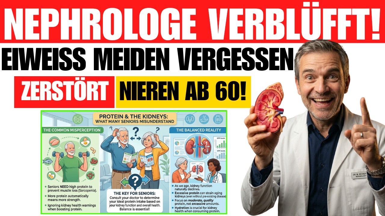Thumbnail: Eiweiß und die Nieren: Was viele Senioren falsch verstehen