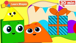Shapes School | Educational videos for Babies | Learn Shapes for kids | Square + | First University