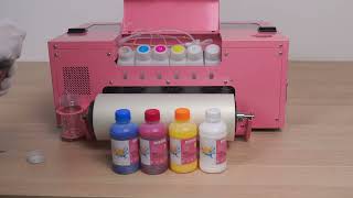 Haolic Mini D8 DTF Printer unboxing, installation, and maintenance video tutorials