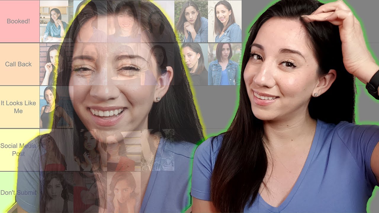 Rating My Actor Headshots on Tier Maker List 2010-2020 | How To Choose a Headshot & Recommendations