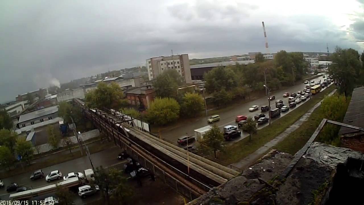 Автомобильные пробки в Ижевске . - YouTube