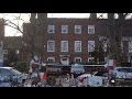 The Road to George Michael's London house in Highgate Village including the tribute area