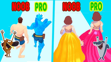 Perfect Level #70 NOOB VS PRO VS HACKER in DNA Evolution 3D, Hover Skirt - android ios Zig vs Sharko