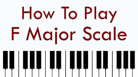 How To Play F Major Scale On Piano I Both Hands I Correct Fingering