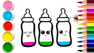 How to draw baby bottle?🍼👼
