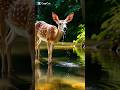 The Most Peaceful Moment You’ll See Today 🦌✨ #nature #srilanka #සොබාදහම