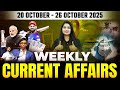 Top Weekly Current Affairs(20 Oct-26 Oct 2025)|Current Affairs for all Competitive Exams|Shubham Mam