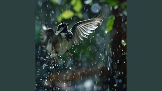 Feline Harmony in Rain's Rhythm