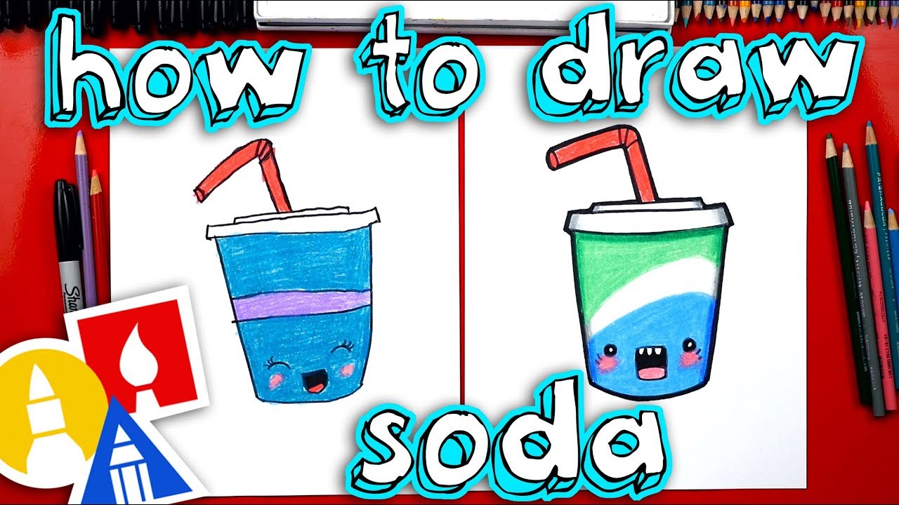 How To Draw Funny Soda Youtube