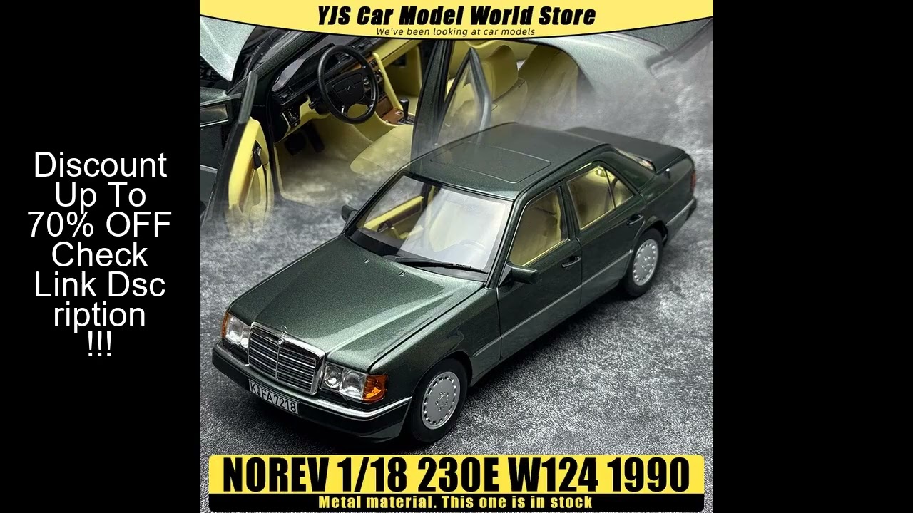 NOREV Diecast model 1/18  230E  W124 1990 car model static display holiday gift collection