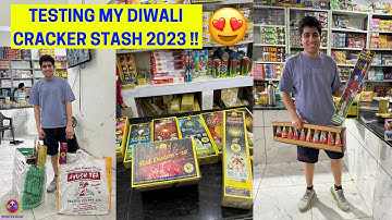 TESTING BIGGEST DIWALI FIRECRACKERS STASH 2023 !! 😍😍😍