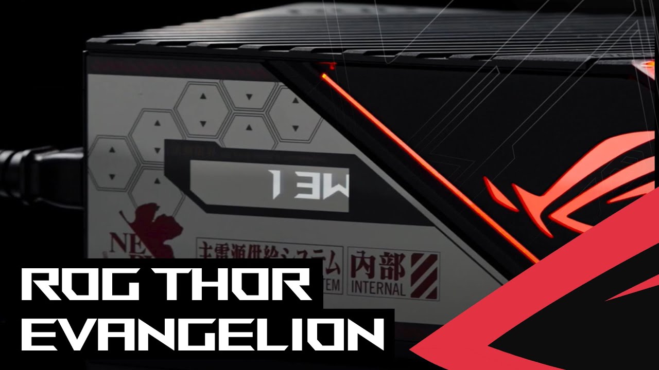 ROG Thor 1000W Platinum II EVA Edition E Tail - YouTube