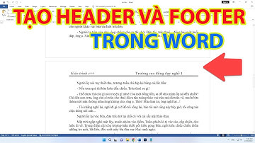 Cách Tạo Header And Footer Trong Word Dễ Dàng