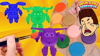 Vidéo d’apprentissage des couleurs pour enfants : Les ailes des Super wings de la mauvaise couleur ! screenshot 5