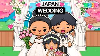 WE HAD OUR DREAM WEDDING IN JAPAN! 🇯🇵 | Toca Life World Family Roleplay 🌍