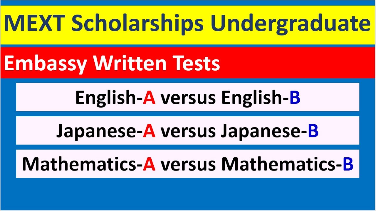 Mext Math Test MEXT 2026 Scholarship Written Test | The confusion between A & B ...