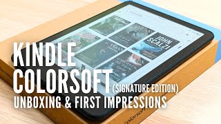 Amazon Kindle Colorsoft (2024) Signature Edition - Unboxing & First Impressions! screenshot 5