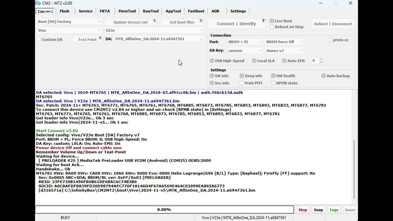 Vivo V23e FRP Google account remove Done with CM2