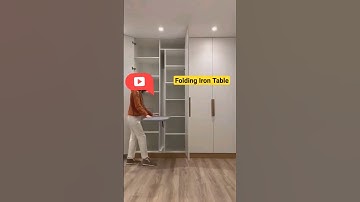Iron Table In Wardrobe | Folding Iron Table | #furniture #architect #interiordesign