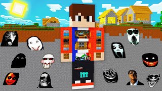 SURVIVAL MINECRAFT GAMER BODY BASE vs 100 SCARY NEXTBOTS in Minecraft - Gameplay - Coffin Meme