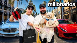 24 HORAS VIVIENDO COMO MILLONARIOS EN ESTADOS UNIDOS CON EL BARBAS | LONCHE
