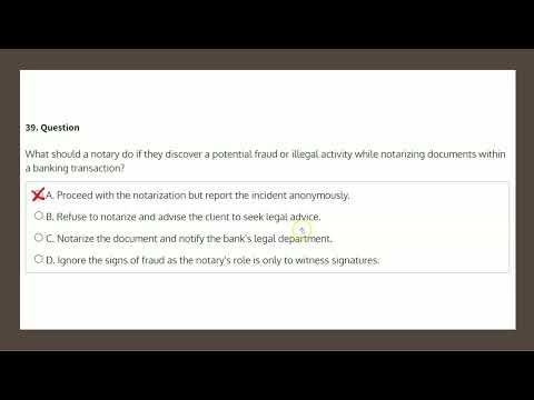 NYS Notary Public iPREP Mock Test #2 Q39