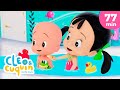 ¡Hora del baño! y más canciones infantiles con Cleo y Cuquin | Familia Telerin