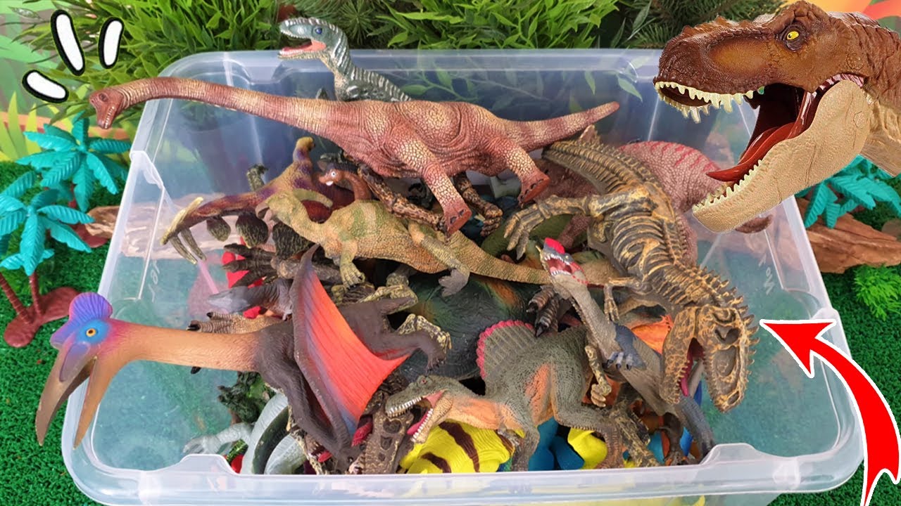 SUPER CAJA de DINOSAURIOS de JURASSIC WORLD, Figuras Jurassic Park