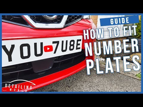 How To Fit A Number Plate To A Car With Sticky Pads (No Drilling Required!)