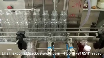 Automatic Sharbat syrup filling machine