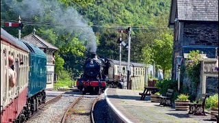 Diesel and Steam day on the Llangollen Railway.