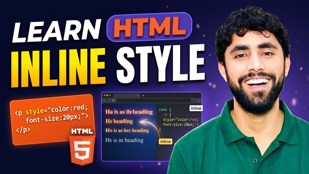 HTML Inline Style Tutorial for Beginners | Add CSS to HTML Elements ...