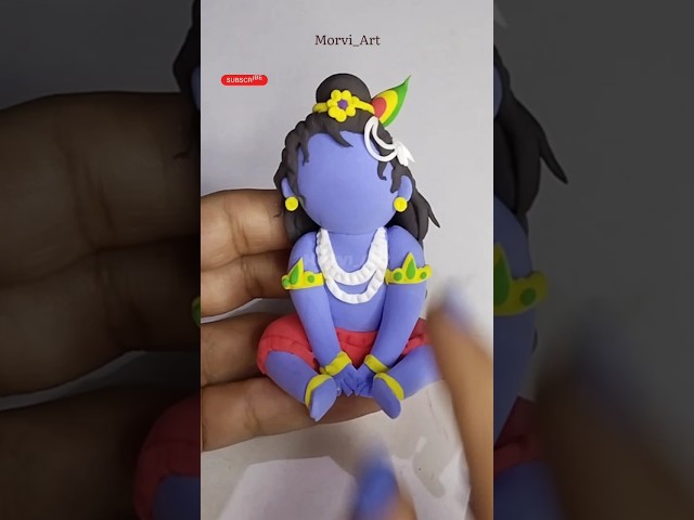 DIY clay Laddu Gopal #shorts class=