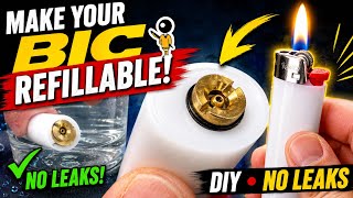DiY - BIC Cigarette Lighter Refillable! Save Money with This high Quality TEMU valve!