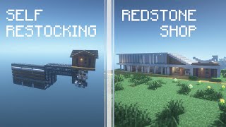 I Made a Self Restocking Redstone Shop in Minecraft