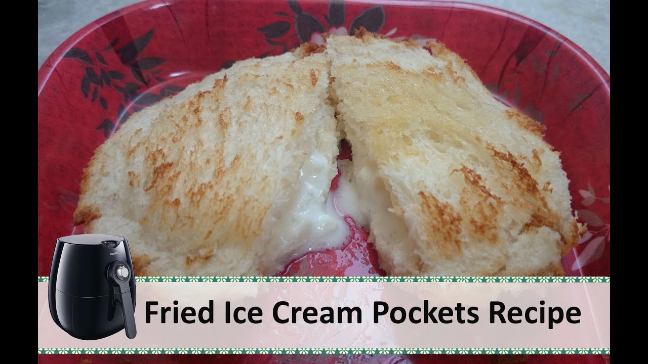 Deep Fried Ice Cream Pockets | Fried ice Cream Rolls | Airfryer Recipes by Healthy Kadai