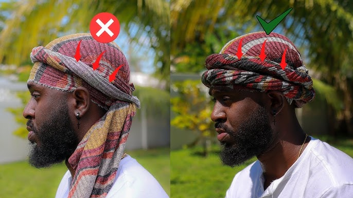 2 Pcs Turban for Men Dreads Head Scarf Durag Men Turban Scarf Tie Turban  Vintage Twist