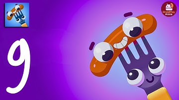 Fork N Sausage Gameplay Walkthrough | Mobile Puzzle Challenge |  Droid Play Arena | Episode-09