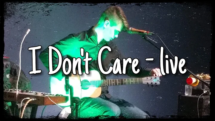 I dont Care -  live (Joseph Templeton)