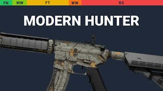 M4A4 Modern Hunter - Skin Float And Wear Preview